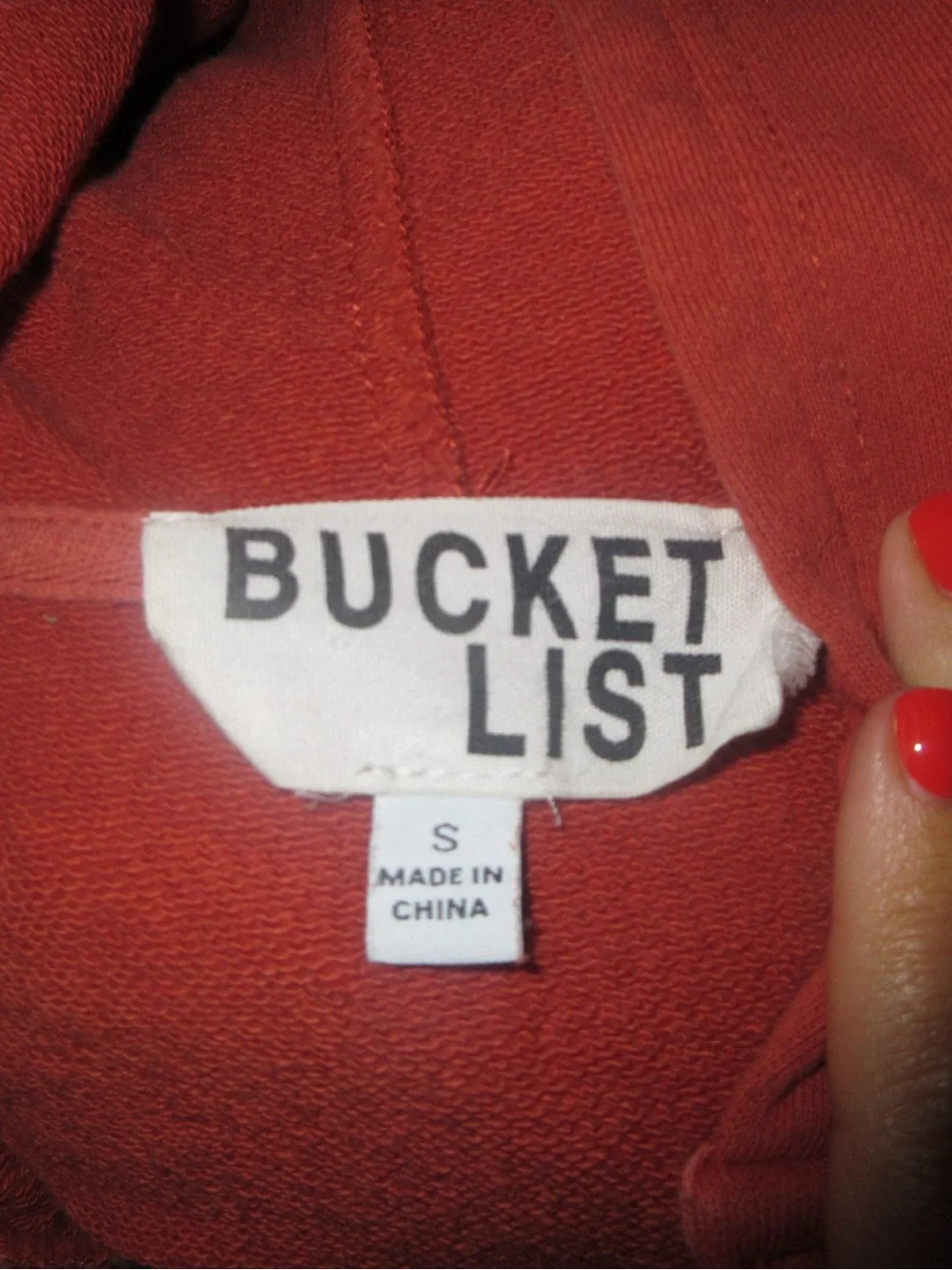 BUCKETLIST oversized hooded